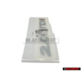 Original VW 2.0 TDI Rear Trunk Boot Badge Emblem Chrome Red - 5K0853675R GQF