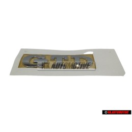 Original VW GTD Rear Hatch Trunk Boot Badge Emblem Chrome - 5K0853675T 739