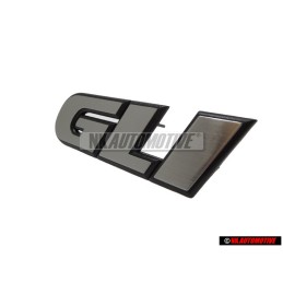 Original VW GLI Front Grill Badge Emblem Brushed Silver - 165853679F GX2