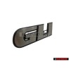 Original VW GLI Front Grill Badge Emblem Brushed Silver - 165853679F GX2