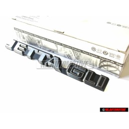 Original VW JETTA GLI Rear Boot Badge Emblem Brushed Silver - 165853687D GX2