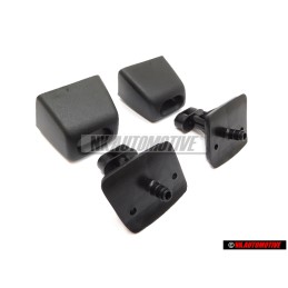 Original VW SET Headlight Washer Nozzle Carriers Caps - Golf/Jetta MK3