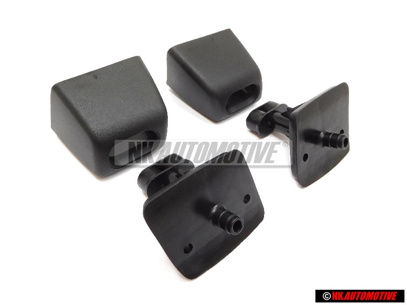 Original VW SET Headlight Washer Nozzle Carriers Caps - Golf/Jetta MK3