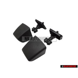 Original VW SET Headlight Washer Nozzle Carriers Caps - Golf/Jetta MK3