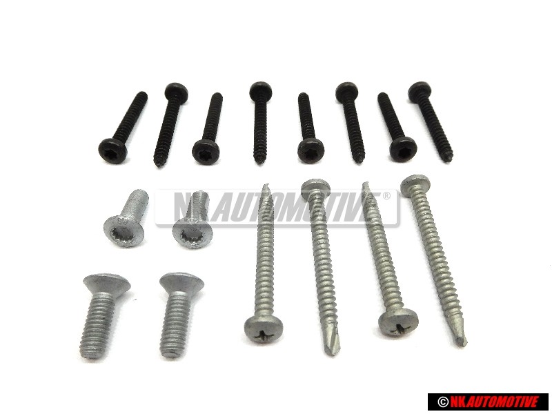 Original VW SET L&R of Bolts for Tailights, Indicators, Mirrors - Bus T3/T25