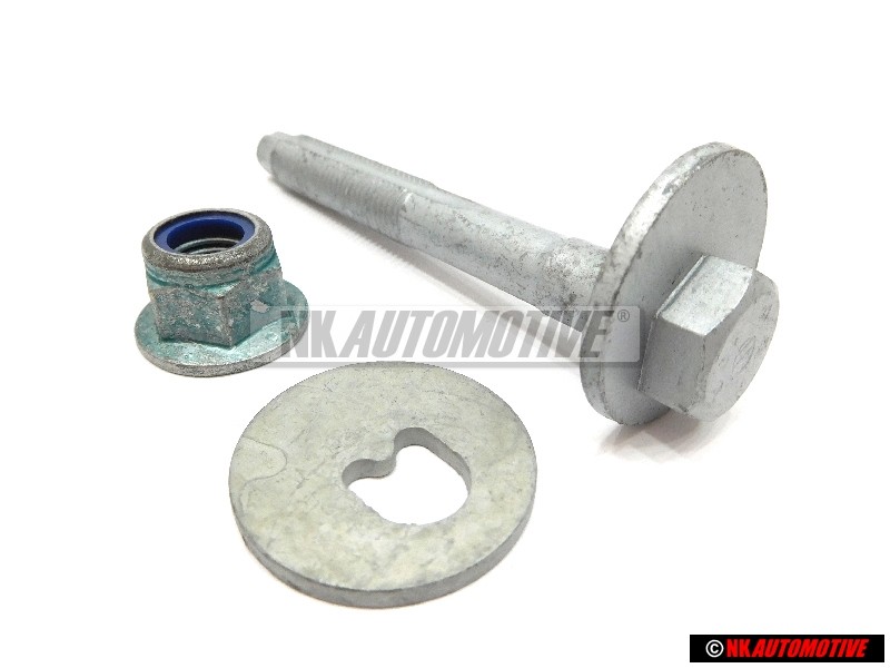 Original VW SET Upper Rear Suspension Eccentric Bolt Nut - Golf Jetta MK5/6