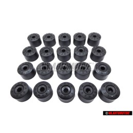 Original VW SET Wheel Nut Bolt Plastic Cover Caps w Locking Caps - Golf MK5/6/7