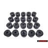Original VW SET Wheel Nut Bolt Plastic Cover Caps w Locking Caps - Golf MK5/6/7