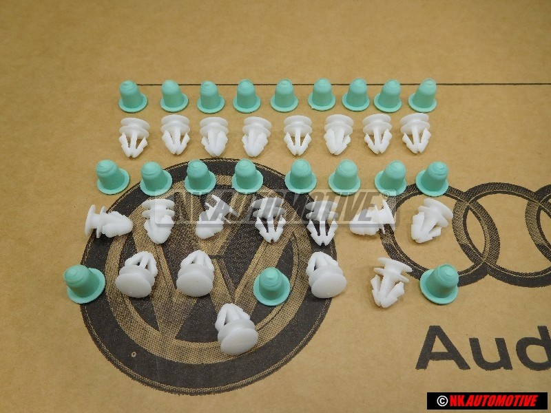 Original VW Repair KIT for Door Moldings Grommets Clips - Golf MK2/Jetta MK2