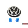 Original VW SET Boot Badge Emblem with Fixing Clips - Golf Cabriolet MK1