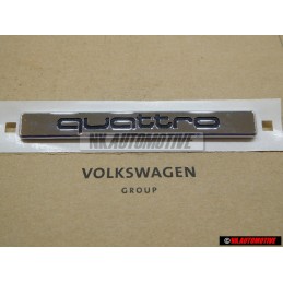 Original Audi QUATTRO Rear Boot Badge Emblem Chrome - 8D5853737F 2ZZ
