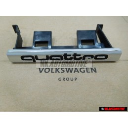 Original Audi QUATTRO Front Grill Badge Emblem Chrome - 8L0853736B 2ZZ