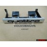 Original Audi QUATTRO Front Grill Badge Emblem Chrome - 8L0853736B 2ZZ