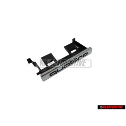 Original Audi QUATTRO Front Grill Badge Emblem Chrome - 8L0853736B 2ZZ