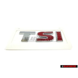 Original VW TSI Rear Badge Emblem Chrome Red - 5K0853675N GQF