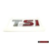 Original VW TSI Rear Badge Emblem Chrome Red - 5K0853675N GQF