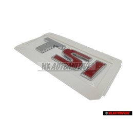 Original VW TSI Rear Badge Emblem Chrome Red - 5K0853675N GQF