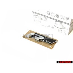 Original VW R LINE Side Badge Emblem Chrome - 5K0853688A FXC