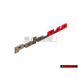 Original VW POLO G40 Rear Boot Badge Emblem Chrome Red - 871853687E VD9