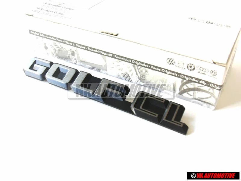 Original VW GOLF CL Rear Trunk Boot Badge Emblem Chrome - 191853687A GX2