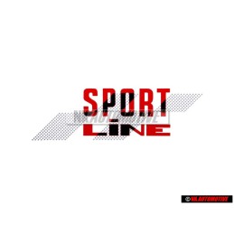 Original VW SPORT LINE Decal Black Vehicles Left - 155853901D BYQ