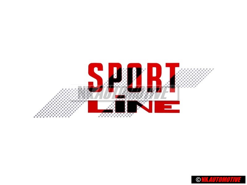 Original VW SPORT LINE Decal Black Vehicles Left - 155853901D BYQ