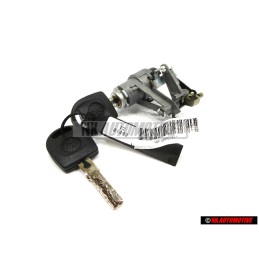 Original VW Lock Cylinder With Keys And Housing - 1J6827297G