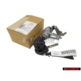Original VW Lock Cylinder With Keys And Housing - 1J6827297G