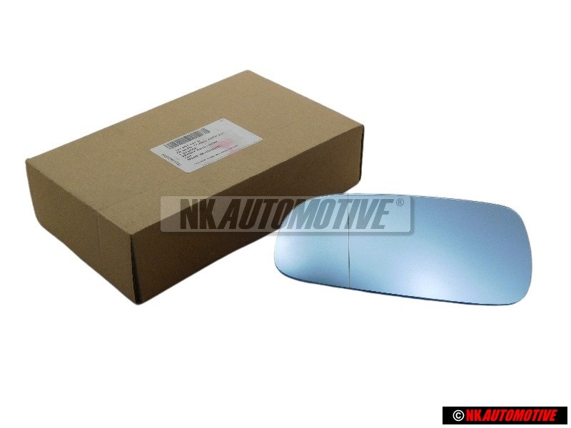 Original VW Mirror Glass Aspherical Wide Angle Heated With Carrier - 1J1857521G