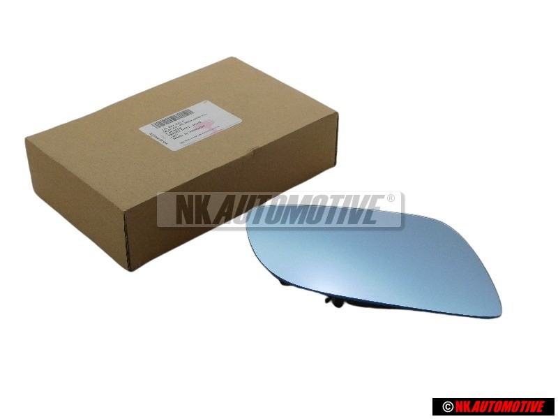 Original VW Mirror Glass (Convex) Heated With Carrier Plate - 1J1857522P