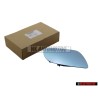 Original VW Mirror Glass (Convex) Heated With Carrier Plate - 1J1857522P
