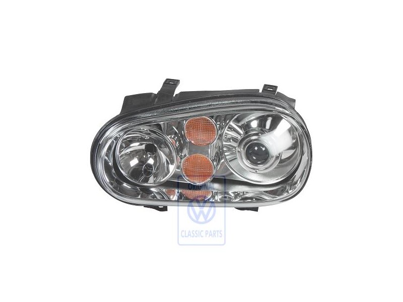 Original VW Halogen Twin Headlights For Gas Discharge Bulb - 1J1941017P