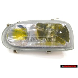 Original VW Halogen Twin Headlight Yellow Rhd Traffic Left - 1H6941017C