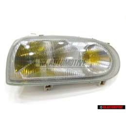 Original VW Halogen Twin Headlight Yellow Rhd Traffic Right - 1H6941018C