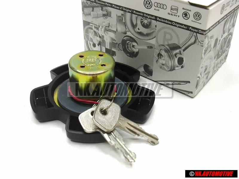Original VW Ventilated Fuel Cap Lockable W/Key - 171201551L