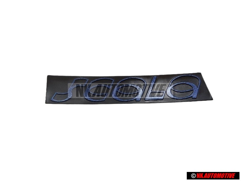 Original VW SCALA Side Badge Emblem Black Blue - 533853685M BDE