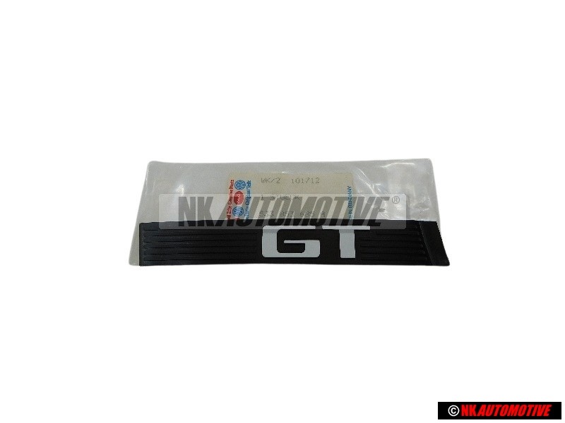 Original VW GT Side Badge Emblem Black Chrome - 533853685A GX3