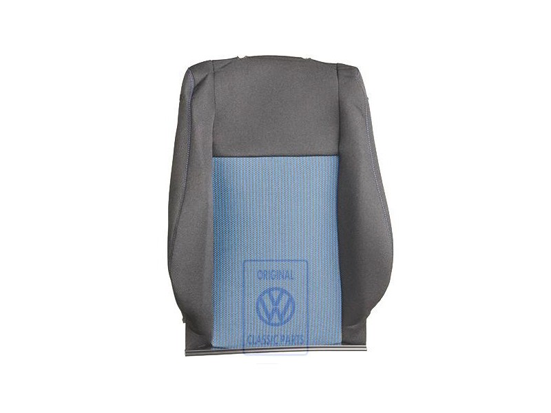 Original VW Backrest Cover (Fabric) Blue/Black - 1J0881805BRKMD