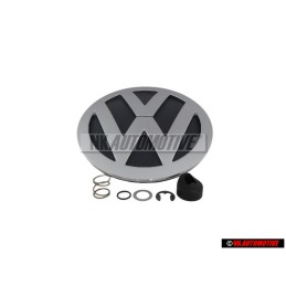 Original VW Rear Badge Emblem Chrome Grey - 1C0853630C WV9