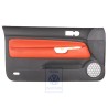 Original VW Door Panel Trim Leather Black/Tropical Orange - 1J3867011CGGEB
