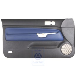 Original VW Door Panel Trim Leather Black/Orbitblue - 1J3867011CGGEC