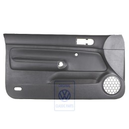 Original VW Door Panel Trim Leather Black/Black - 1J3867011CJGEN