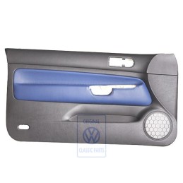Original VW Door Panel Trim Leather Black/Black - 1J3867011DLHSA