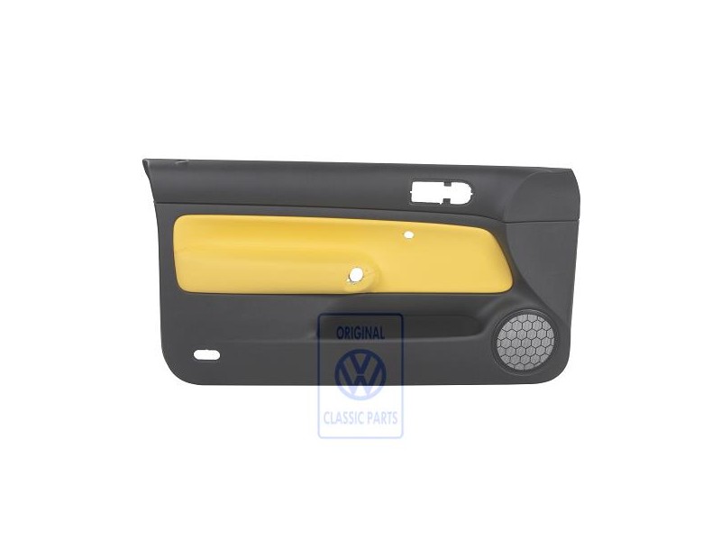 Original VW Door Panel Trim (Leather) Yellow - 1J3867011DNHUV