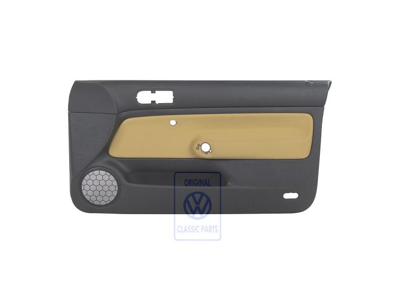 Original VW Door Panel Trim Cloth Black/Yellow - 1J3867012CCGRE