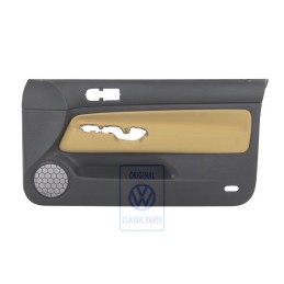 Original VW Door Panel Trim (Cloth) Black/Yellow - 1J3867012CDGRE
