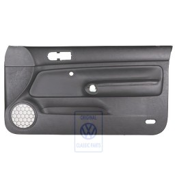 Original VW Door Panel Trim Leather Black/Black - 1J3867012CNGEN
