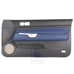 Original VW Door Panel Trim Leather Black/Orbitblue - 1J3867012CPGEC