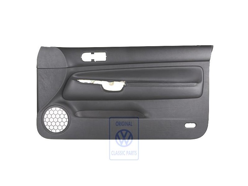 Original VW Door Panel Trim Leather Black/Black - 1J3867012CPGEN