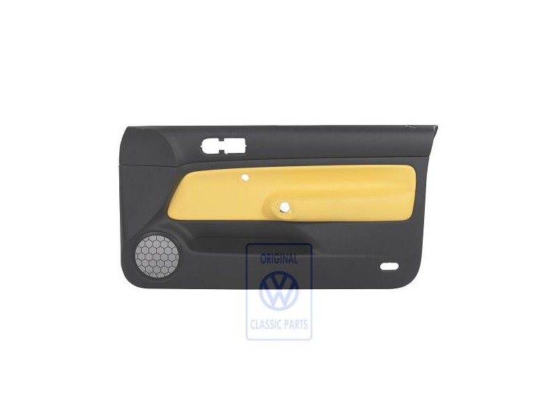 Original VW Door Panel Trim (Leather) Yellow - 1J3867012EBHUV